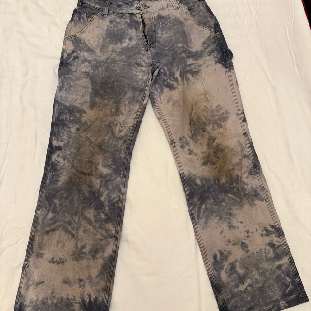 Carhartt Tie-Dye Pants - Black and Tan